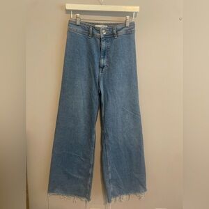 Zara Blue Flare & Wide Leg Jeans